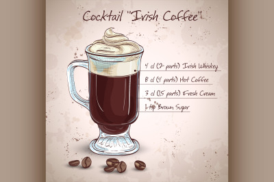 Irish cream coffee