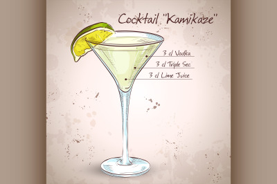 Kamikaze alcohol cocktail