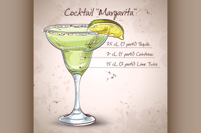 Cocktail alcohol Margarita