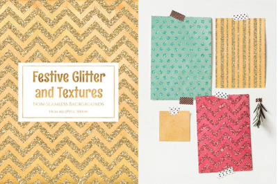 Festive Glitter and Textures Backgrounds