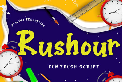 Rushour Fun Brush Script
