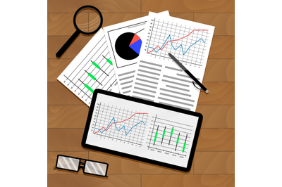 Statistical data on table