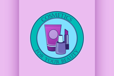 Cosmetics label for design