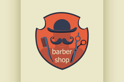 Vintage Barber Shop Label