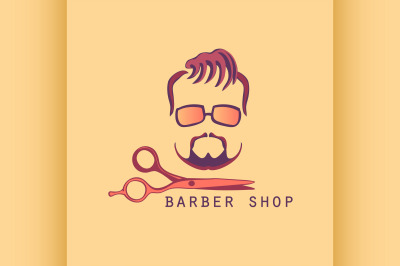 Vintage Barber Shop Label