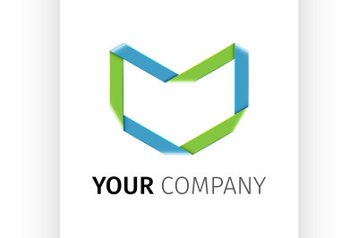 Abstract colored vector logotype
