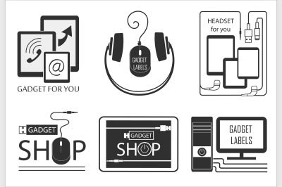 Electronic gadget label for design