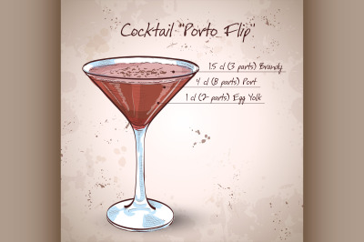 Porto Flip Cocktail