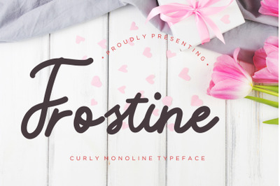 Frostine Monoline Typeface