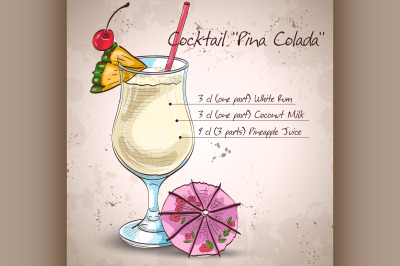 Cocktail Pina colada