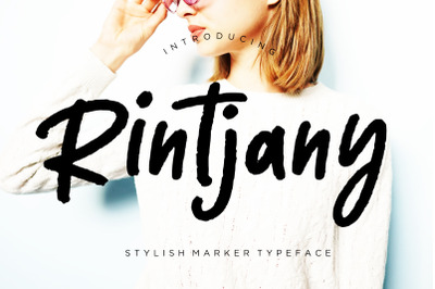Rintjany Stylish Marker Typeface