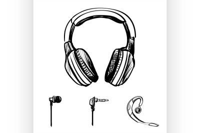 Doodle style headphones