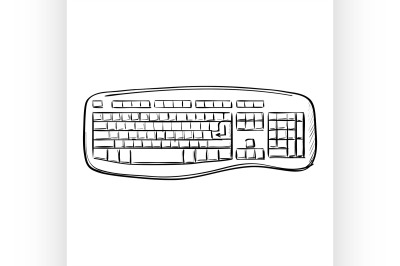 Computer doodle keyboard