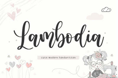 Lambodia Cute Modern Handwritten Font