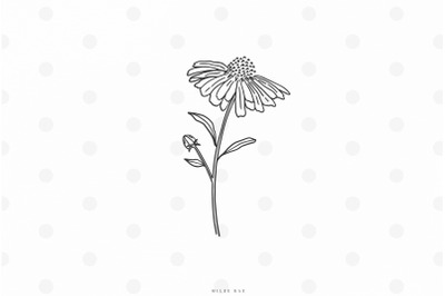 Daisy flower svg cut file