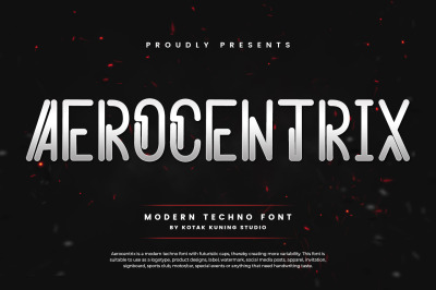 Aerocentrix - Modern Techno Font
