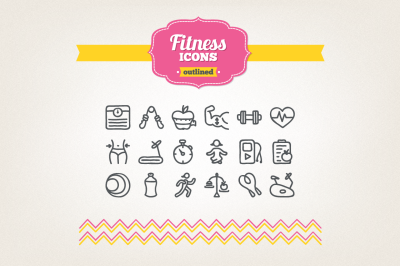 Hand Drawn Fitness Icons