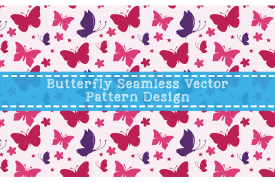 Butterfly Seamless Vector Pattern Design