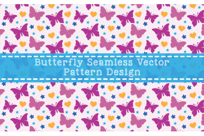 Butterfly Seamless Vector Pattern Design