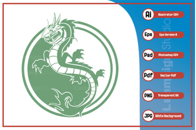 Mascot character dragon logo