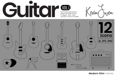 Guitar Icons Set