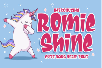 Romie Shine - a Cute Sans Serif Font