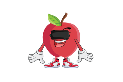 Apple VR Fruit Cartoon Character