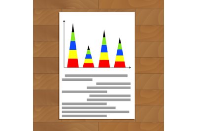 Vertical pyramidal statistics graph