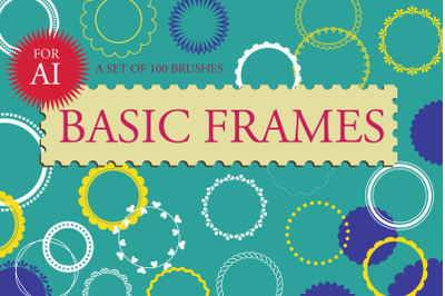 Basic Border Frames - Brushes for AI