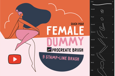Procreate brush &quot;Female dummy&quot;