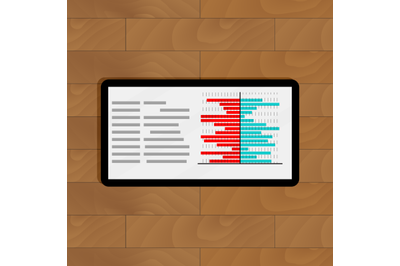 Top view digital data