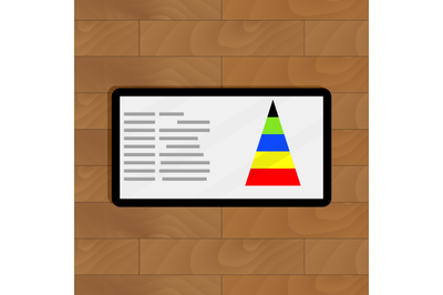 Digital graphic color pyramid