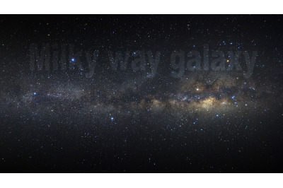 Panorama Milky way galaxy