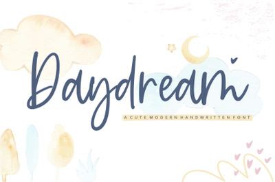 Daydream cute modern handwritten font