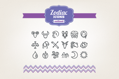 Hand Drawn Zodiac Icons