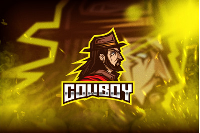 Cowboy Esport Logo Template