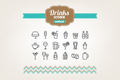 Hand Drawn Drinks Icons