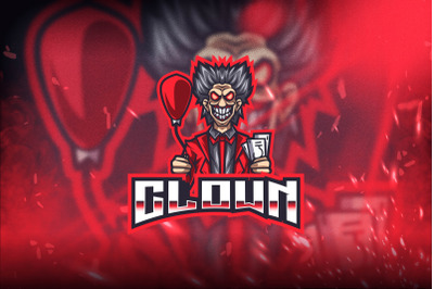 Clown Esport Logo Template