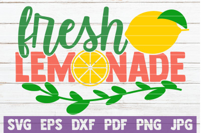 Fresh Lemonade SVG Cut File