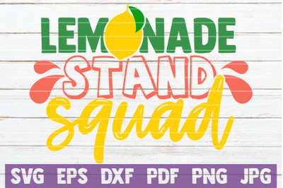 Lemonade Stand Squad SVG Cut File