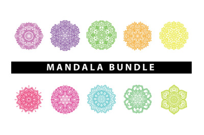 Mandala Bundle Rainbow Color Art