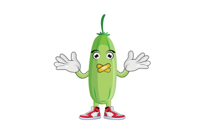 Bilimbi Shrugging Fruit Cartoon Character