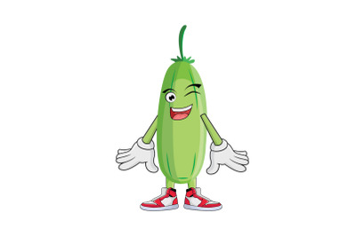 Bilimbi Smiling Wink Fruit Cartoon Character