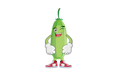 Bilimbi Smiling Wink Fruit Cartoon Character