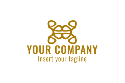 Logo Gold Vector Ornament One Color