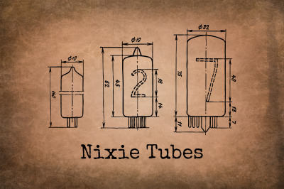Set of 13 Nixie Tubes