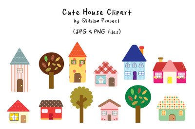 Cute House Clipart PNG