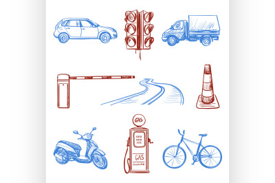 Traffic Laws icons set