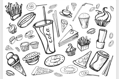 Doodle Fast Food