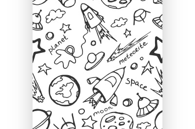 Doodle pattern cosmos